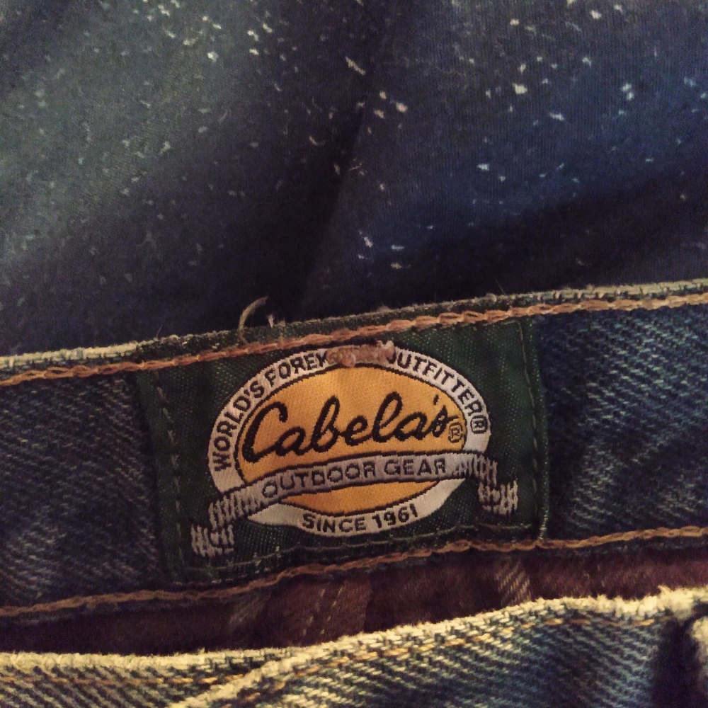 Cabela's insulated blue jeans